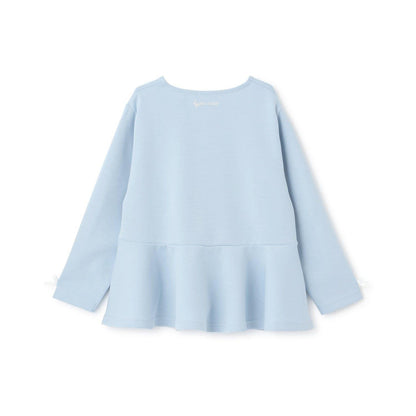 校園適用 泡泡袖 荷葉下襬 全拉鍊 衛衣