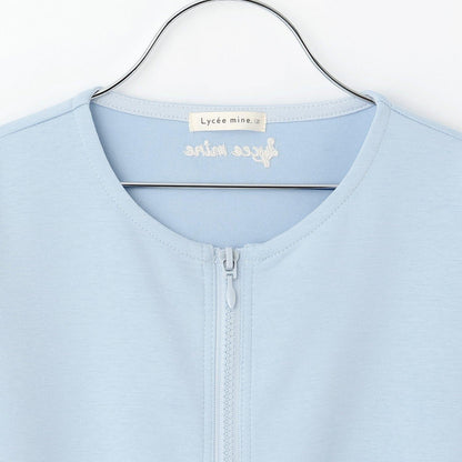 校園適用 泡泡袖 荷葉下襬 全拉鍊 衛衣