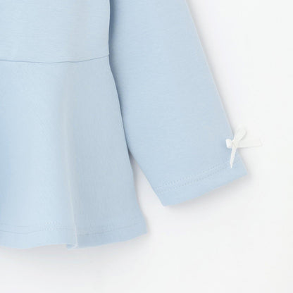 校園適用 泡泡袖 荷葉下襬 全拉鍊 衛衣