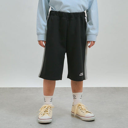 成套搭配 校園適用 側邊條紋 休閒短褲