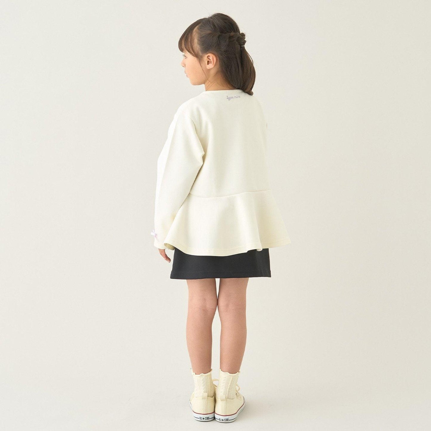 校園適用 泡泡袖 荷葉下襬 全拉鍊 衛衣