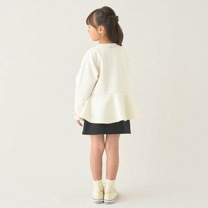 校園適用 泡泡袖 荷葉下襬 全拉鍊 衛衣