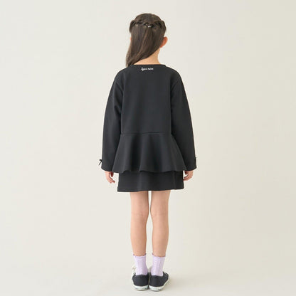 校園適用 泡泡袖 荷葉下襬 全拉鍊 衛衣