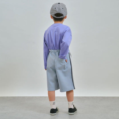 成套搭配 校園適用 側邊條紋 休閒短褲