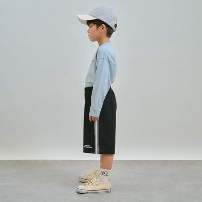 成套搭配 校園適用 側邊條紋 休閒短褲