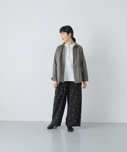 中性款 亞麻 工裝夾克