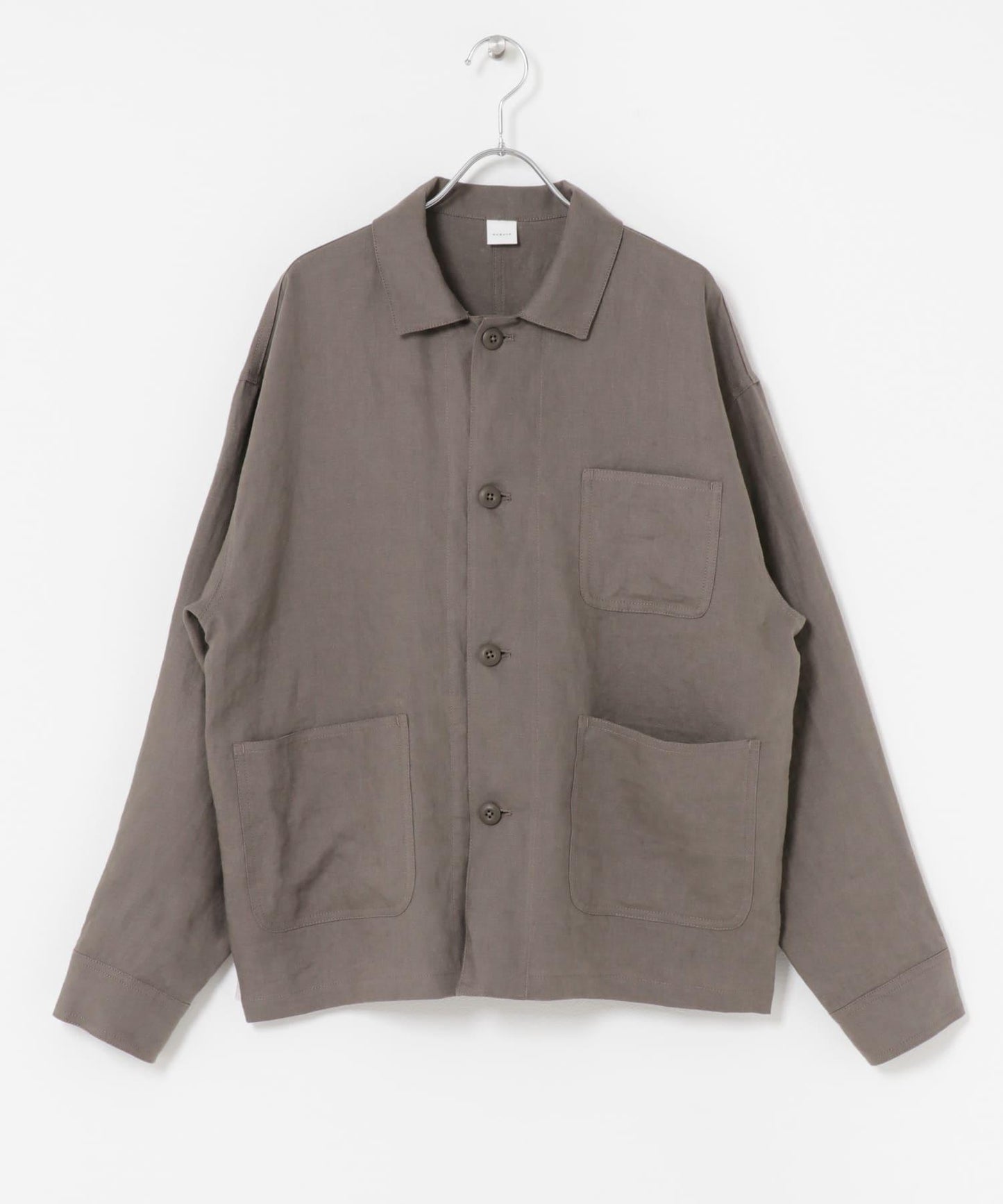 中性款 亞麻 工裝夾克