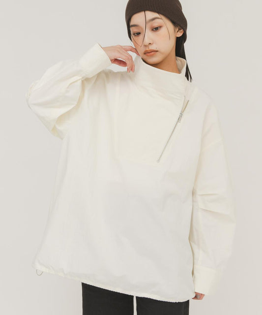 斜向ZIP設計 套頭外套