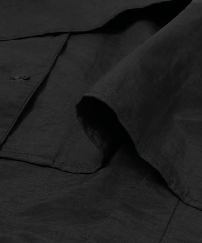 荷葉邊大翻領設計 襯衫