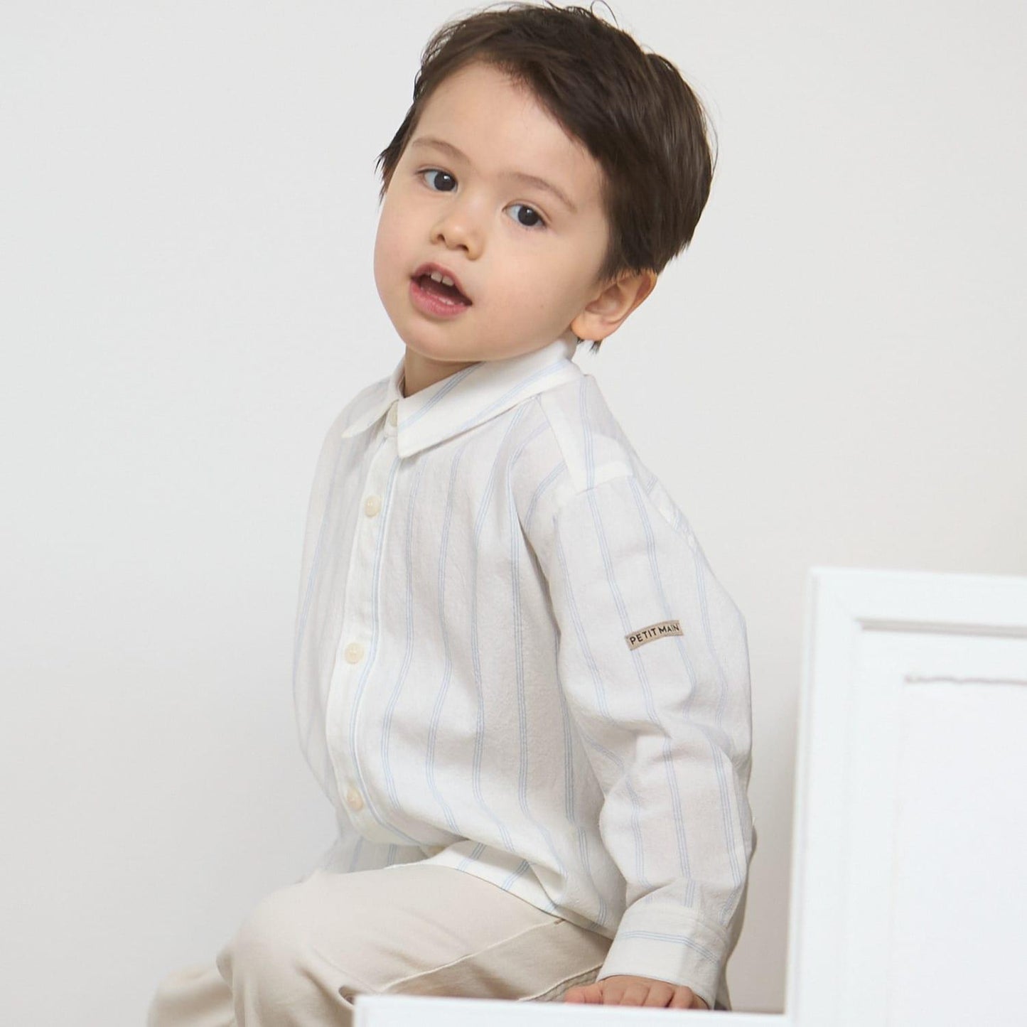 Link 混合圖案 長袖襯衫