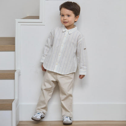 Link 混合圖案 長袖襯衫