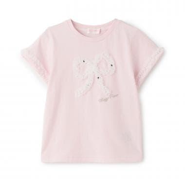 荷葉邊蝴蝶結設計 短袖T恤