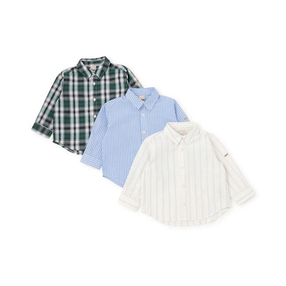 Link 混合圖案 長袖襯衫