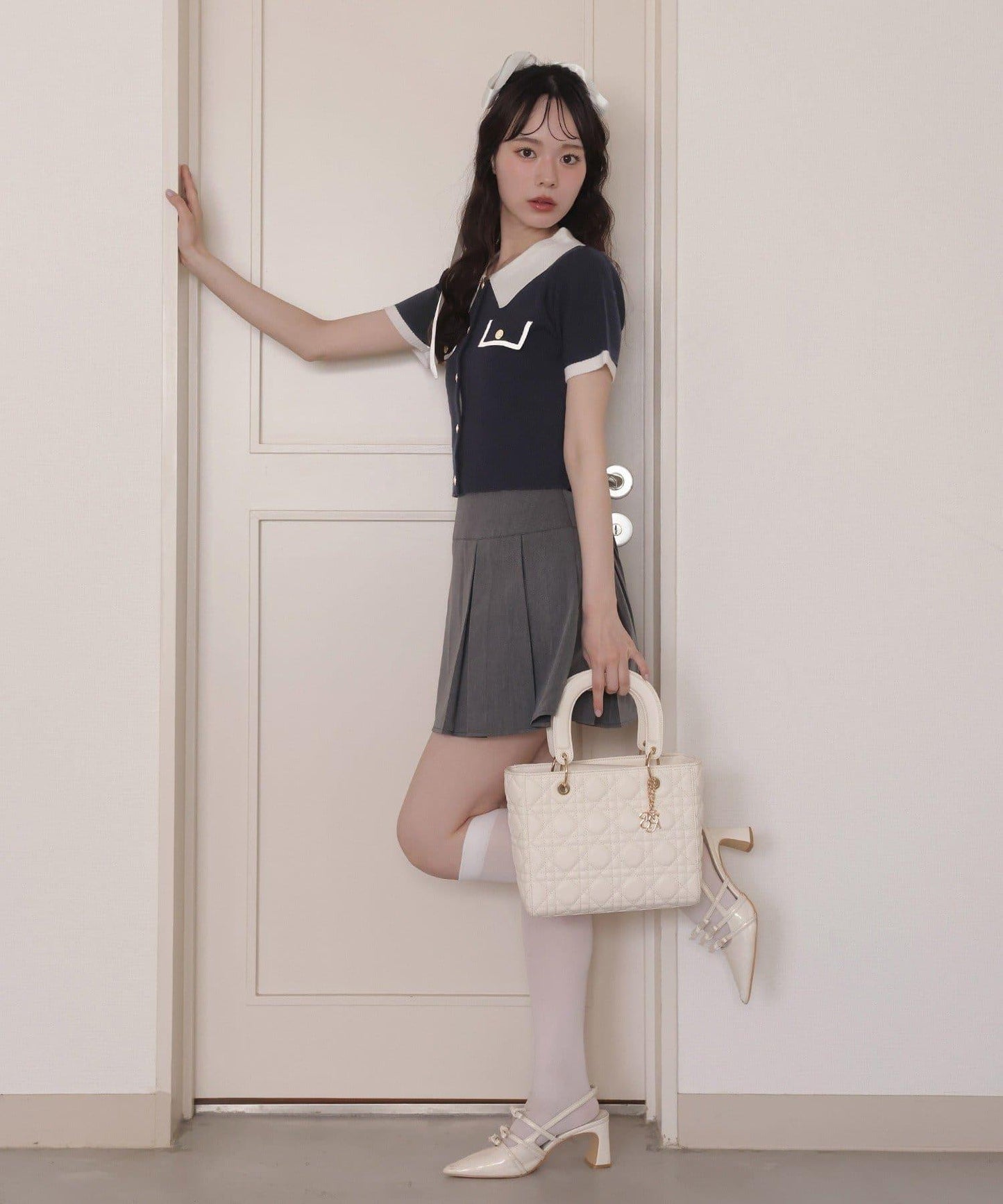 吊飾絎縫迷你托特包