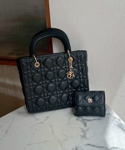 吊飾絎縫迷你托特包