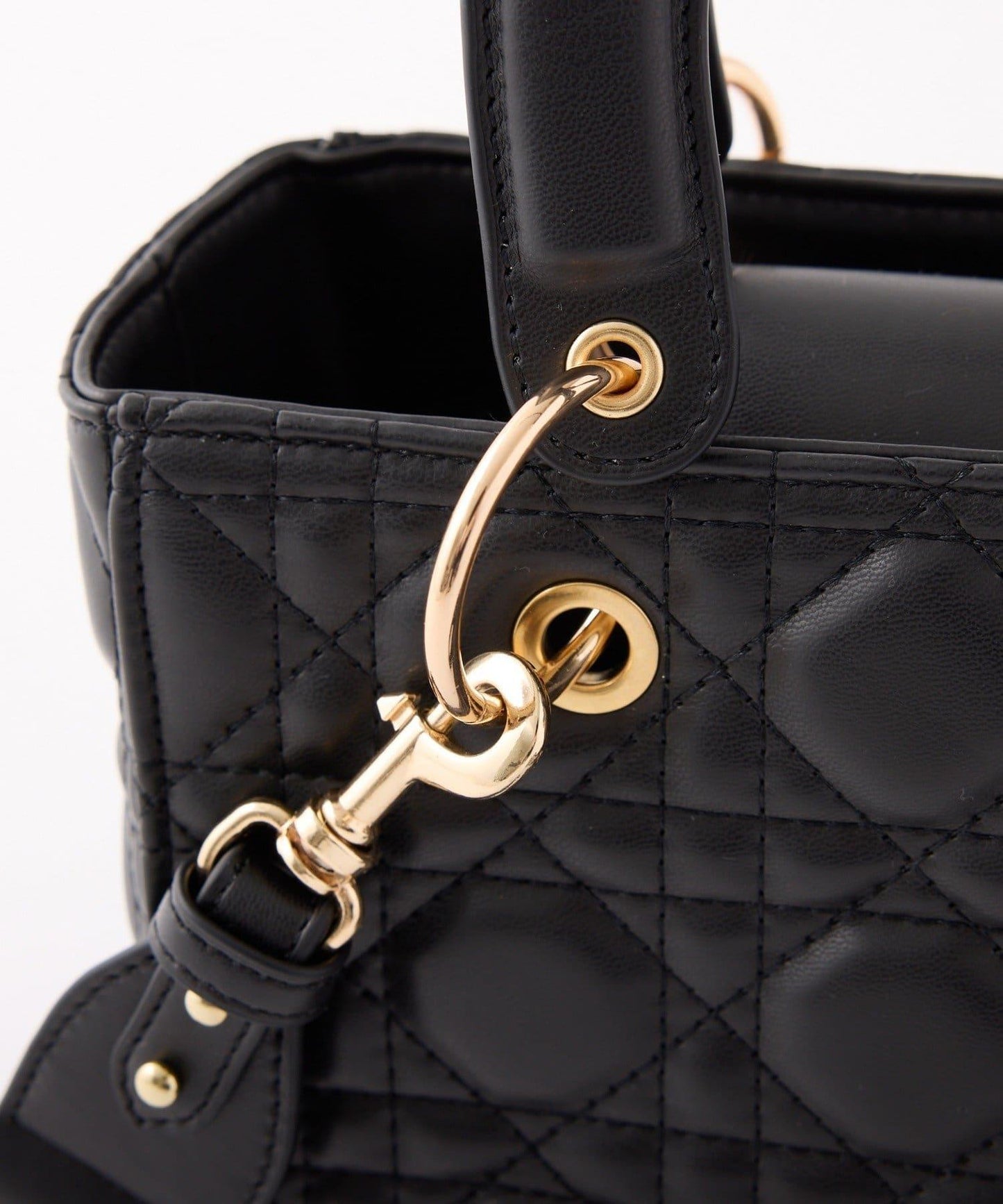 吊飾絎縫迷你托特包