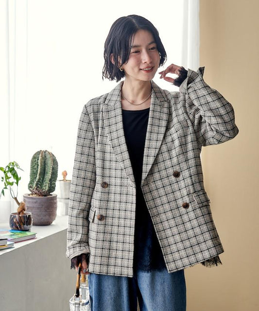 Gramps 格紋設計 夾克（可成套搭配）