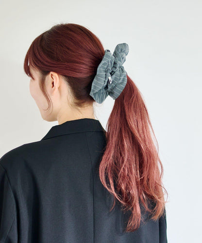 fiw. 荷葉邊條紋設計 髮圈