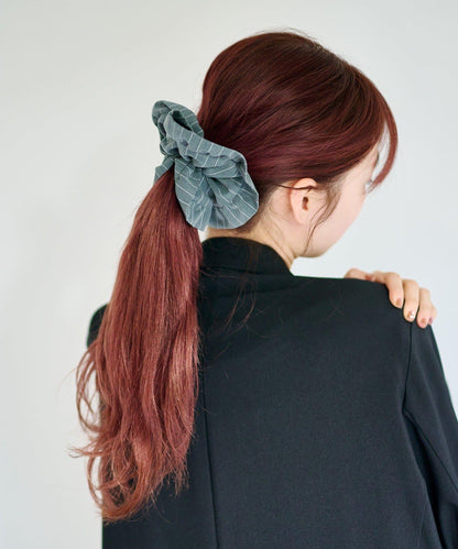 fiw. 荷葉邊條紋設計 髮圈
