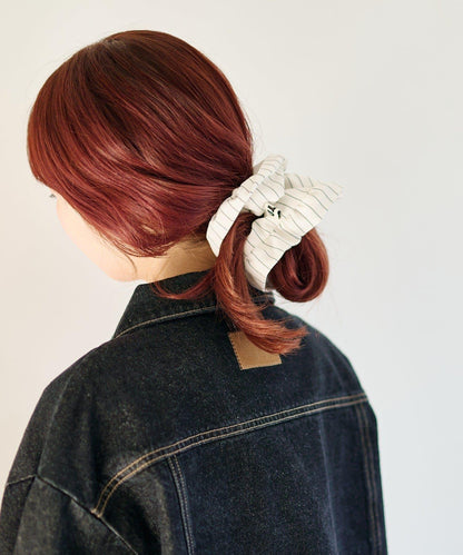 fiw. 荷葉邊條紋設計 髮圈