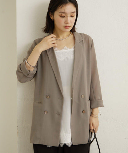 透視網紗夾克外套