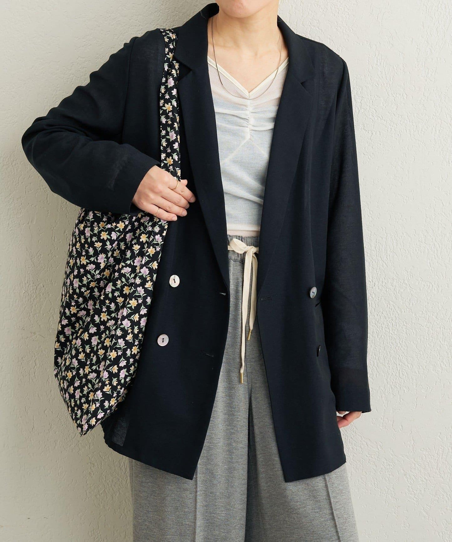 透視網紗夾克外套