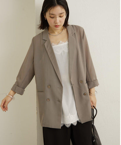 透視網紗夾克外套