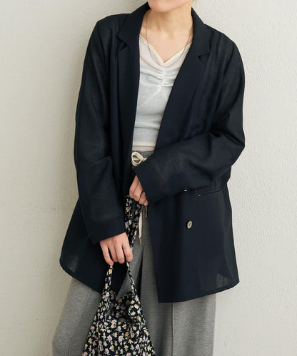 透視網紗夾克外套