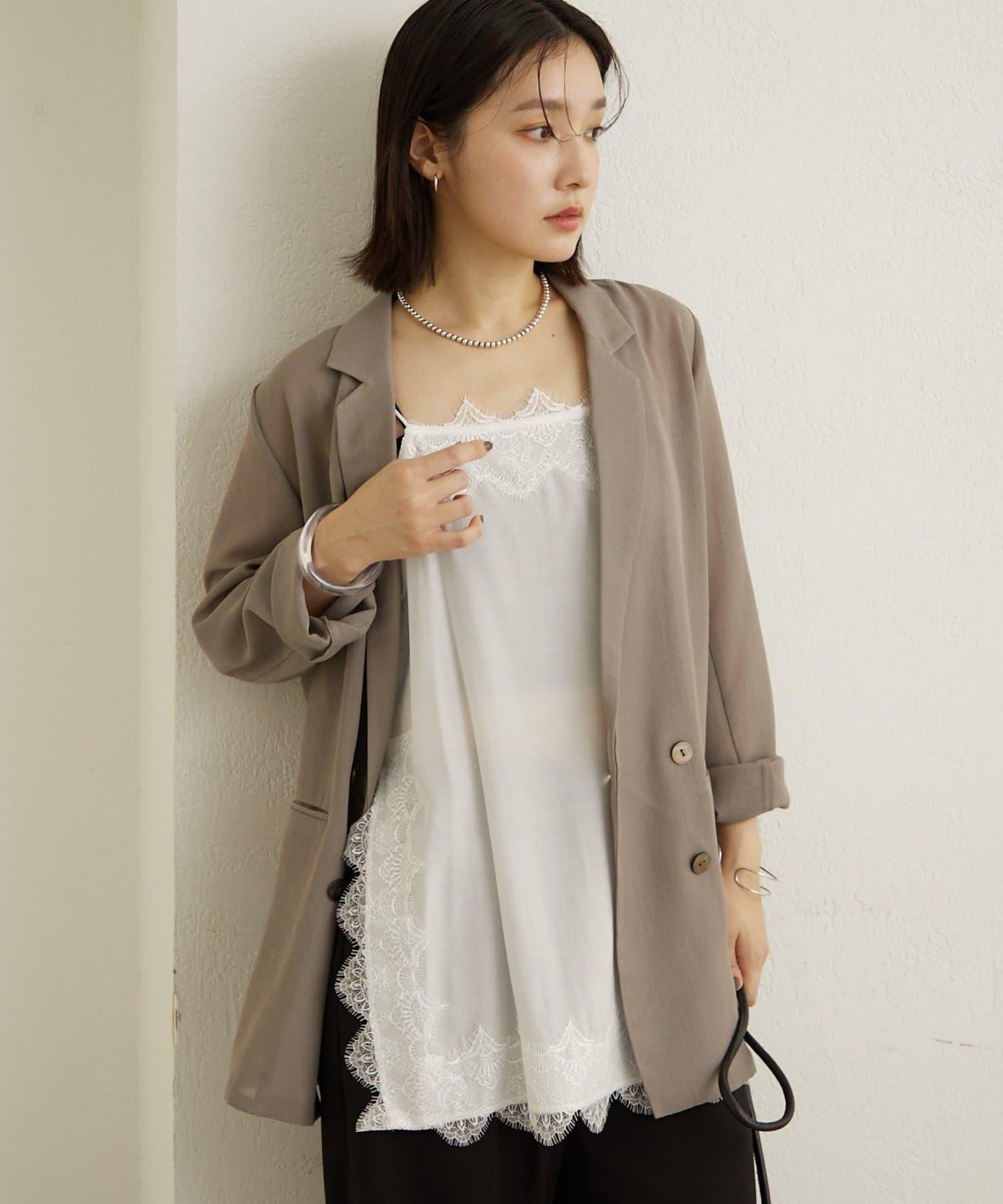 透視網紗夾克外套