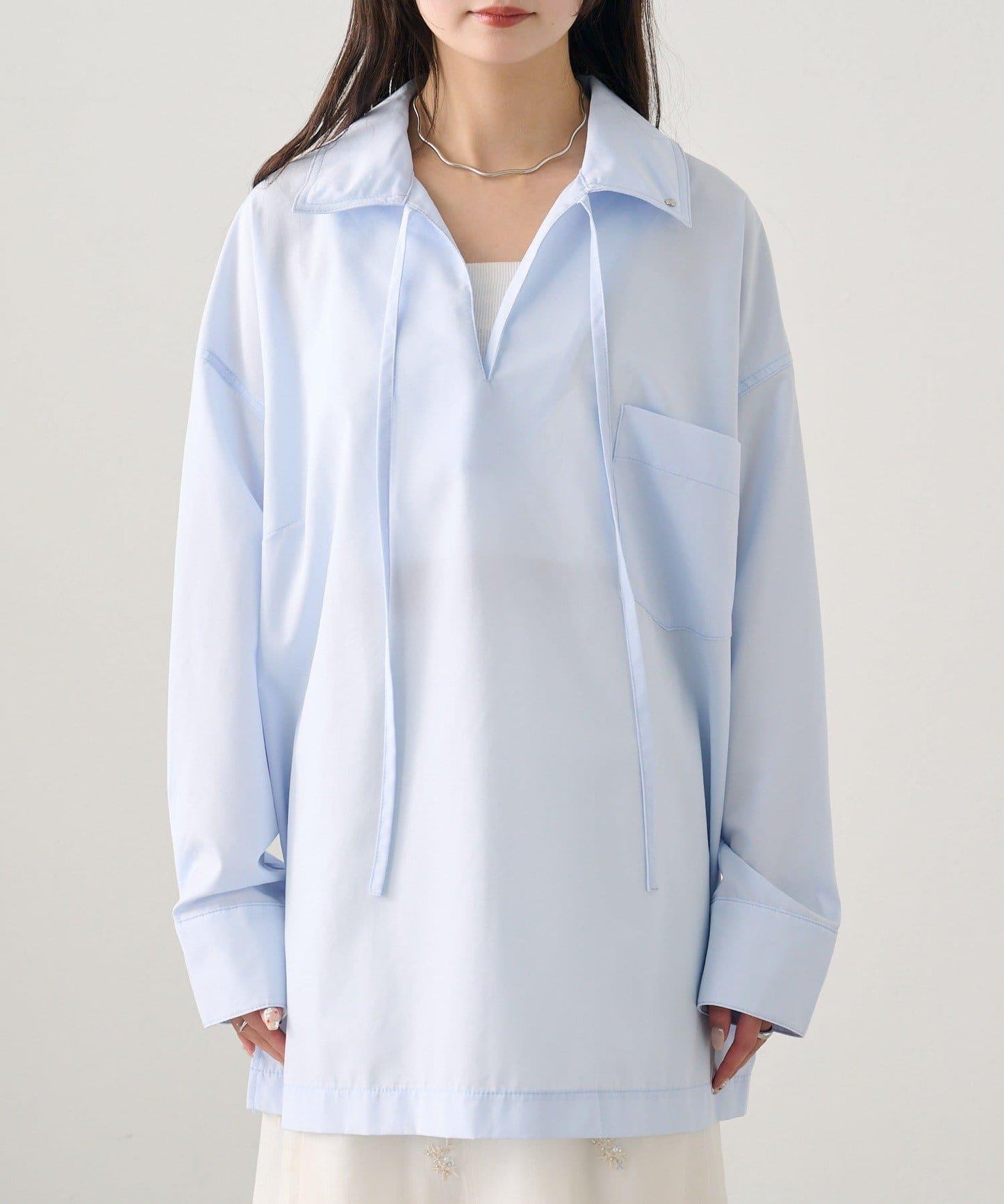 開襟翻領襯衫