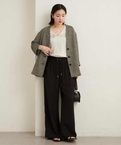 2way蕾絲拼接T恤