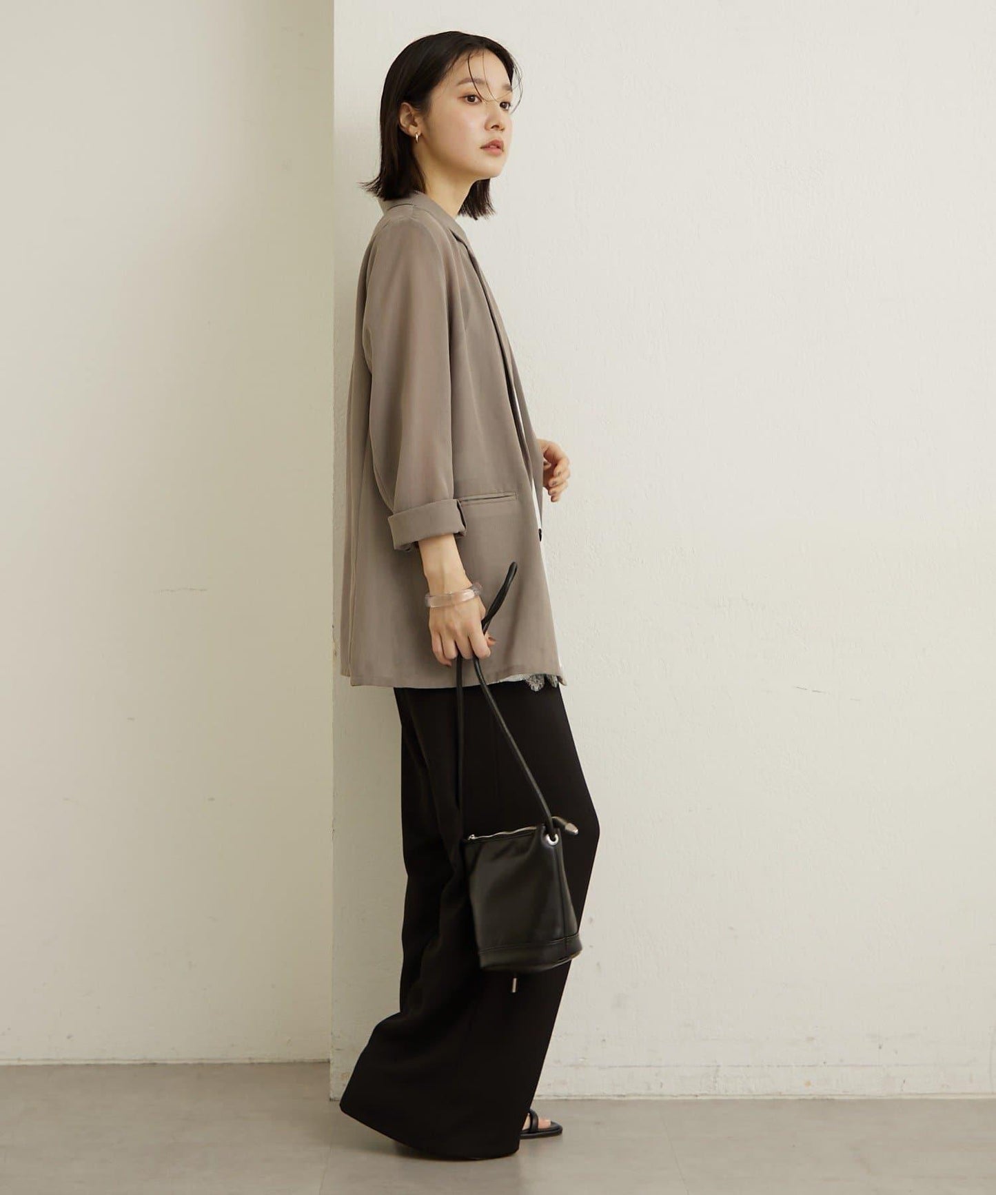 透視網紗夾克外套