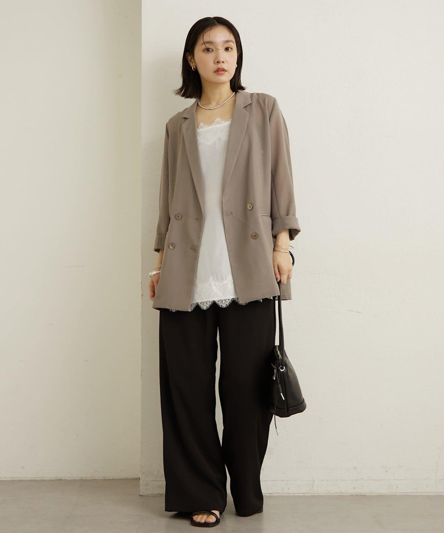 透視網紗夾克外套