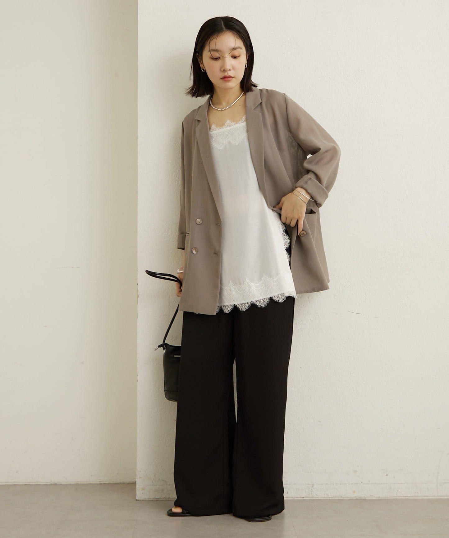 透視網紗夾克外套