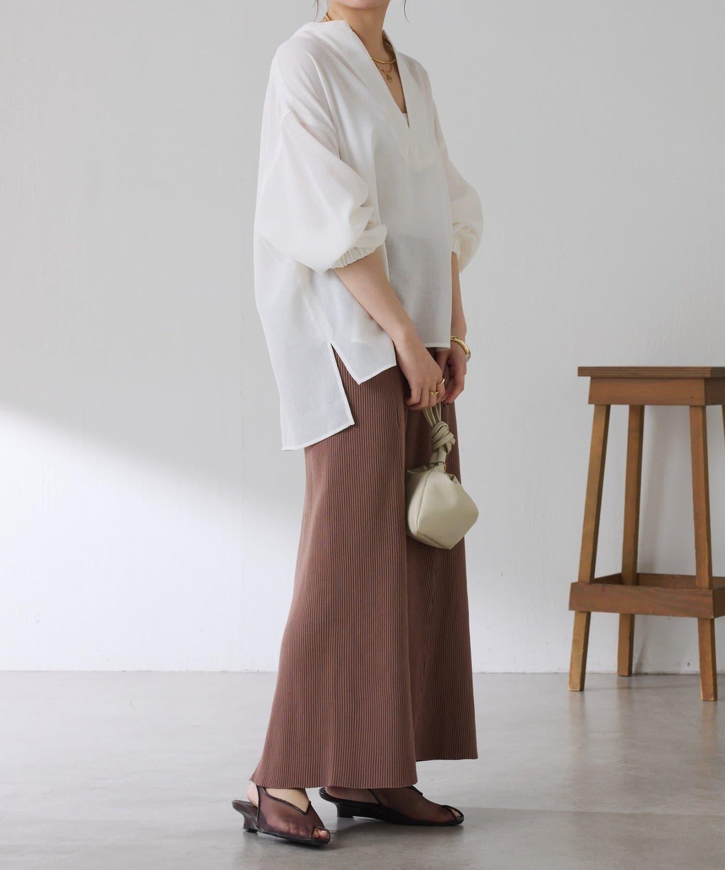 接觸冷感 乾爽棉質 美人魚廓形 半身裙