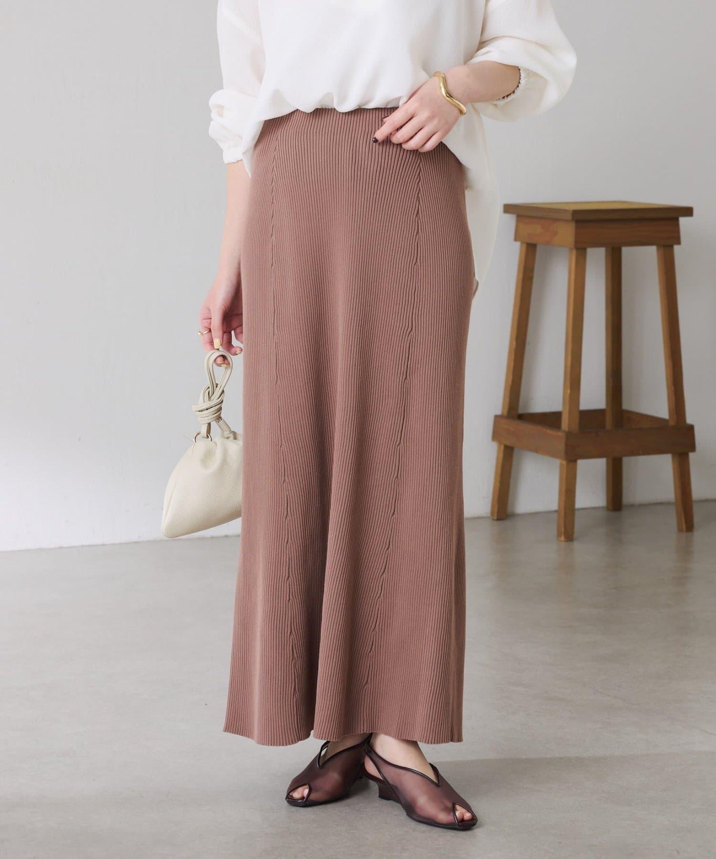 接觸冷感 乾爽棉質 美人魚廓形 半身裙