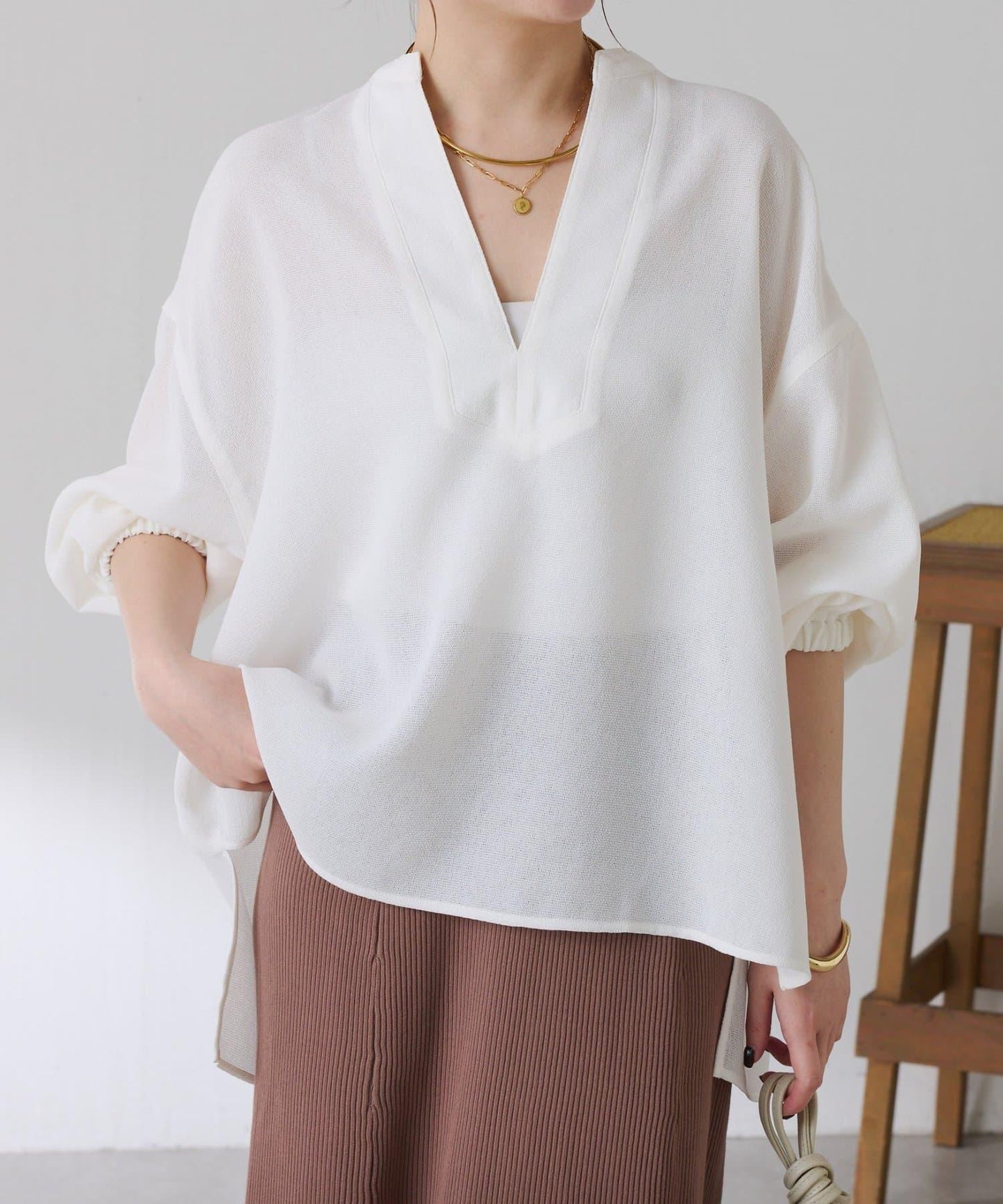 夏季可穿 長袖 復古網紗 襯衫