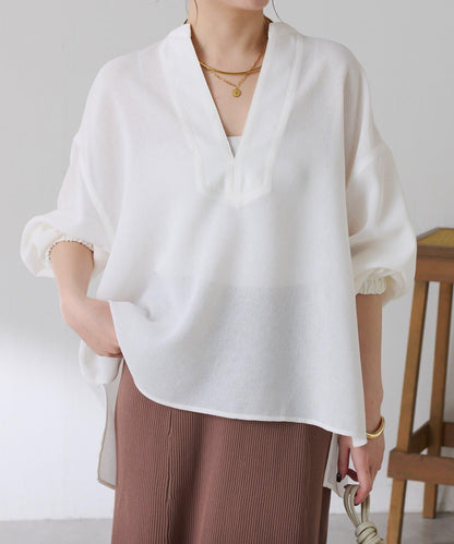 夏季可穿 長袖 復古網紗 襯衫