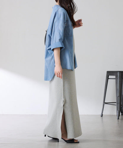 前後兩穿 雙尺碼 米蘭羅紋針織連衣裙