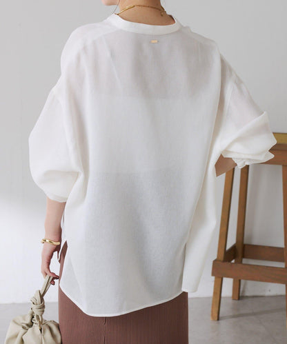 夏季可穿 長袖 復古網紗 襯衫