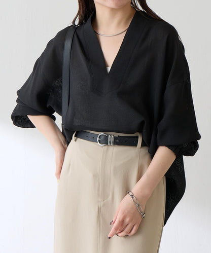 夏季可穿 長袖 復古網紗 襯衫