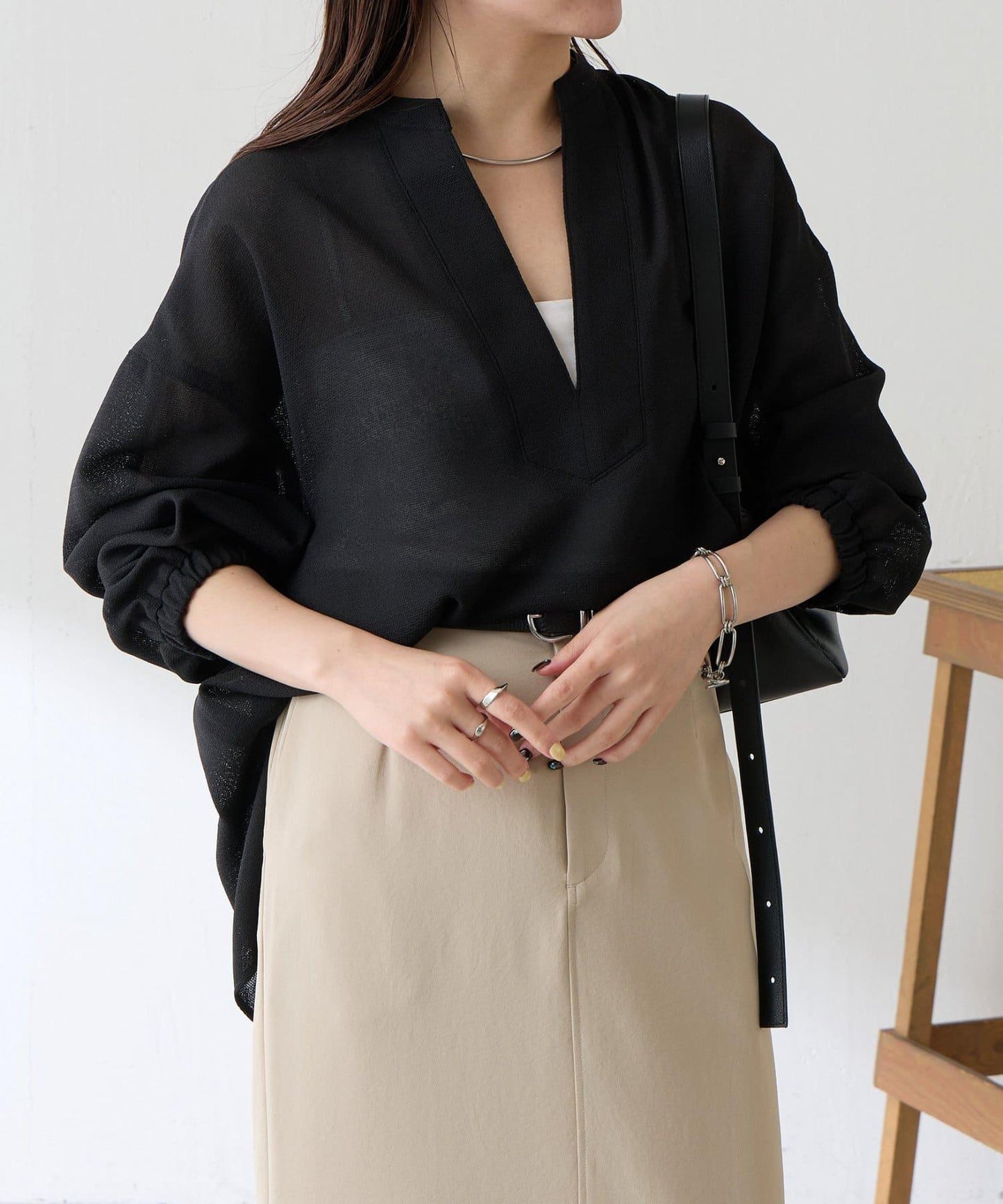 夏季可穿 長袖 復古網紗 襯衫