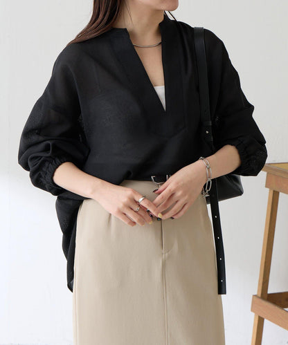 夏季可穿 長袖 復古網紗 襯衫