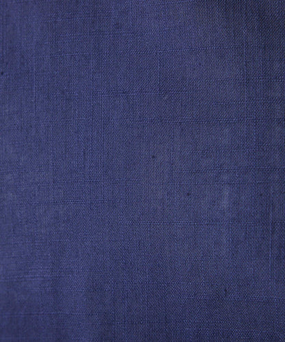 清爽亞麻混後扭結設計襯衫