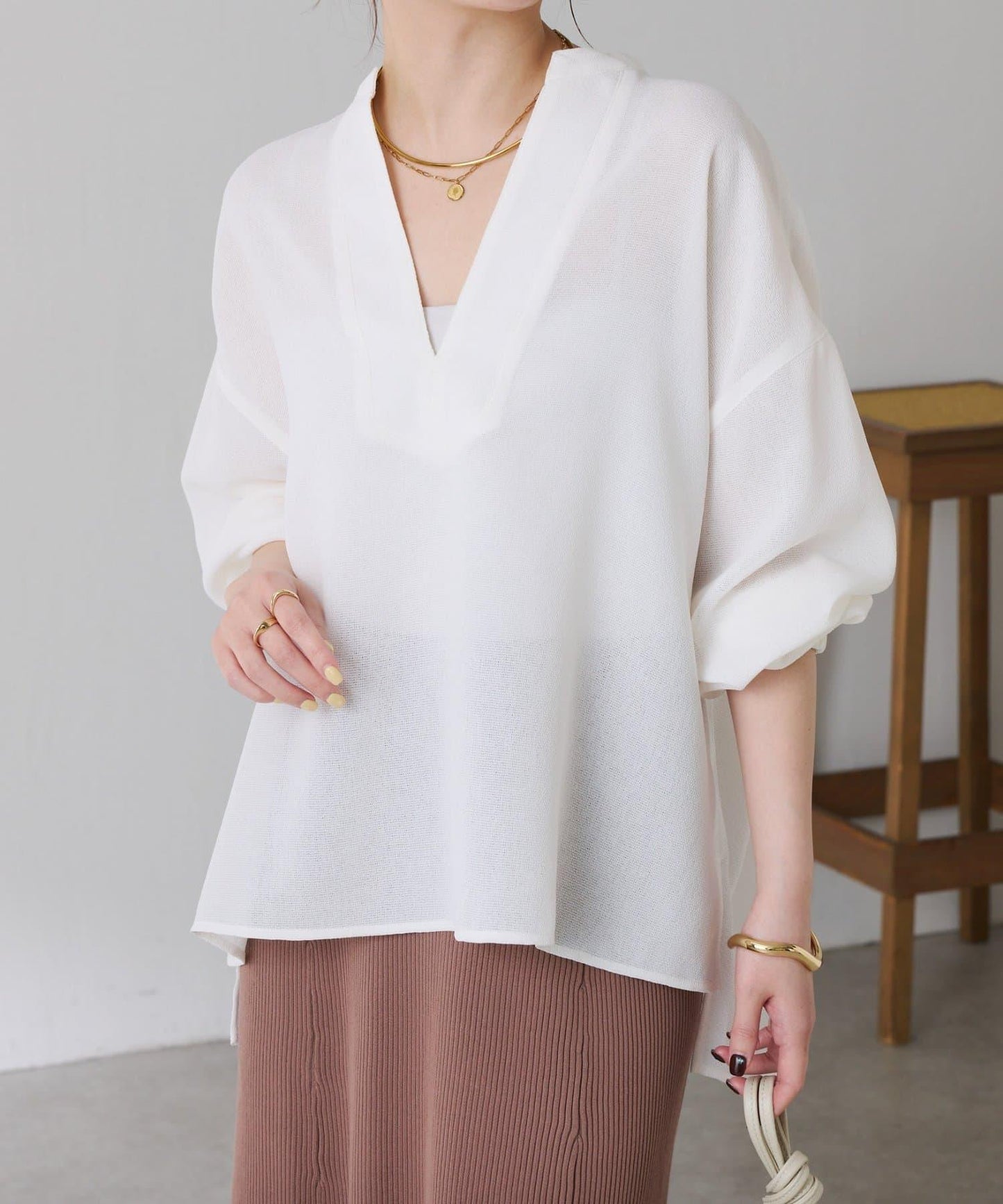 夏季可穿 長袖 復古網紗 襯衫