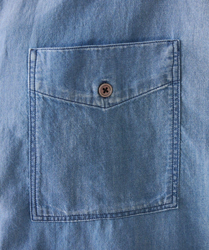 可調節衣長 輕薄牛仔 蝙蝠袖 Q.anos 襯衫