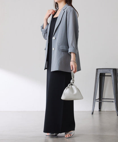 前後兩穿 雙尺碼 米蘭羅紋針織連衣裙