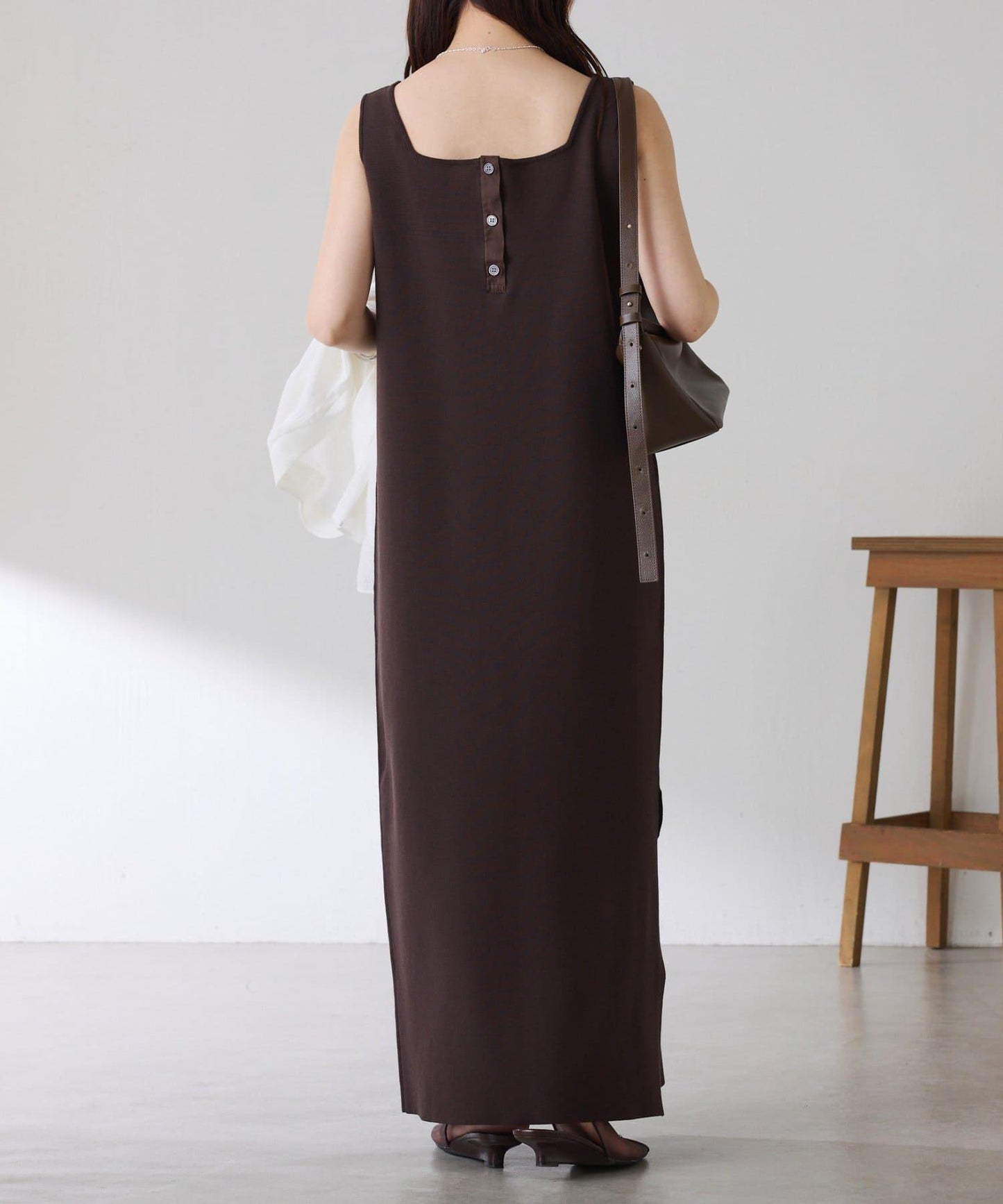 前後兩穿 雙尺碼 米蘭羅紋針織連衣裙