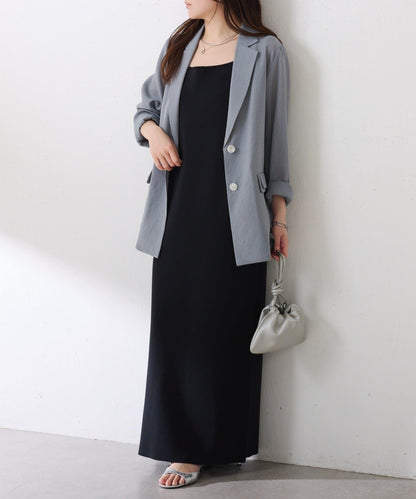 前後兩穿 雙尺碼 米蘭羅紋針織連衣裙