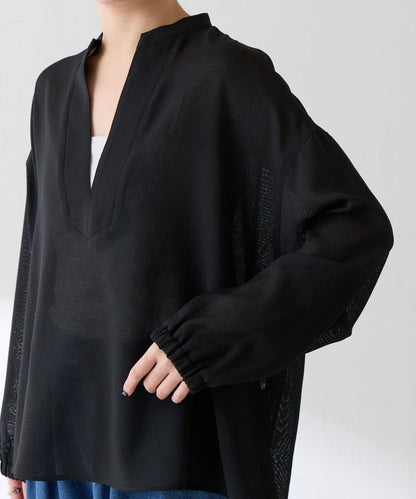 夏季可穿 長袖 復古網紗 襯衫